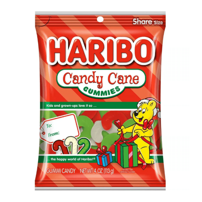 Shop Haribo Candy Cane Gummies Peg Bag - 4oz (113g) -