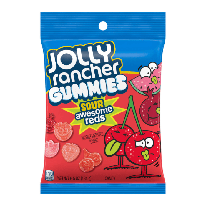 Shop Jolly Rancher Gummies Sour Awesome Reds Peg Bag - 6.5oz (184g) -