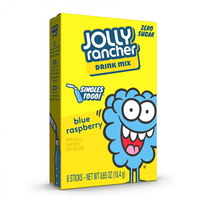 Shop Jolly Rancher Singles To Go Drink Mix Blue Raspberry - 0.65oz (18.4g) - single - pack