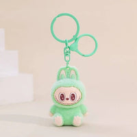 Shop Labubu Mini Keychain Plush Toy - green
