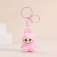 Shop Labubu Mini Keychain Plush Toy - pink
