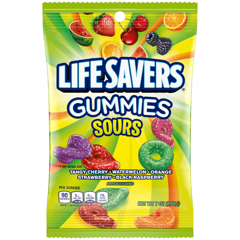 Shop Life Savers Sours Gummies USA - 7oz (198g) -