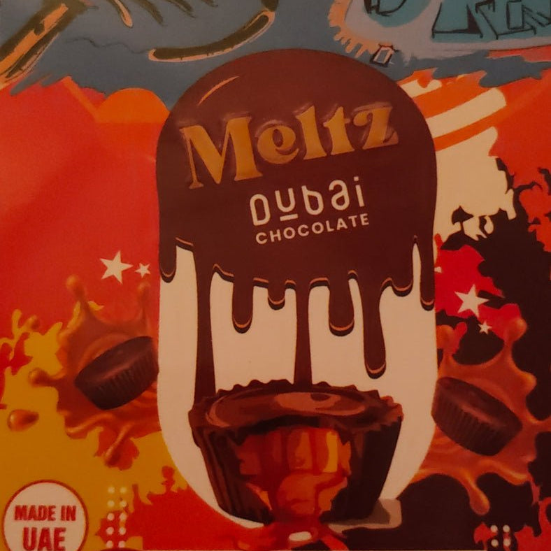 Shop Meltz Pistachio Dubai ORIGINAL Chocolate Bar 192g - Peanut Butter Knafeh (192g)