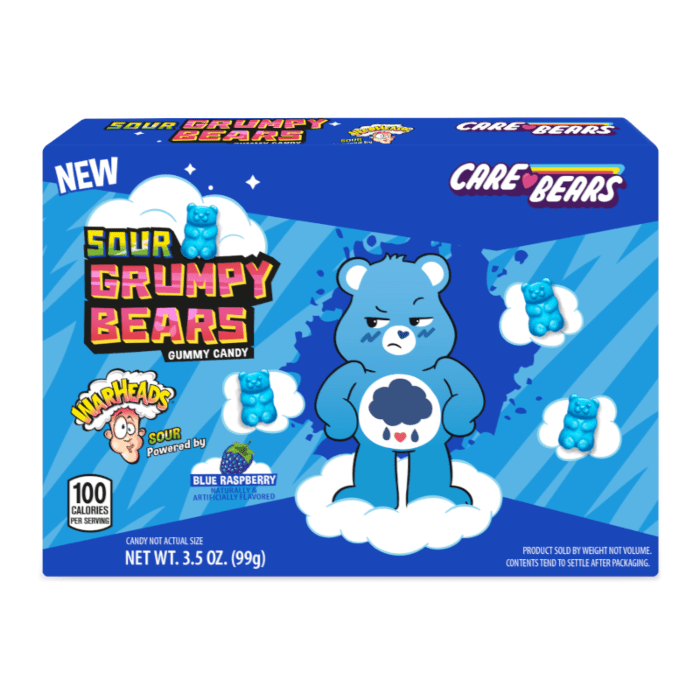 Shop Warheads Care Bears Sour Grumpy Bears Theater Box - 3.5oz (99g) -