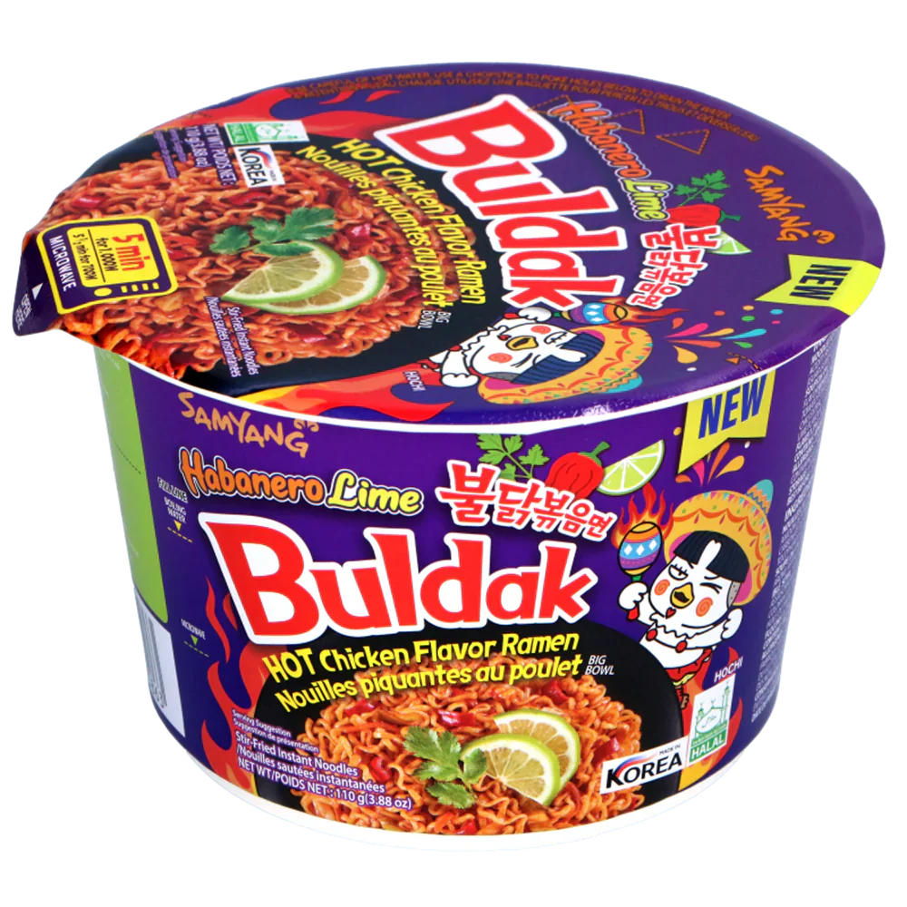 Samyang Carbonara Habanero Lime Ramen, spicy ramen, hot chicken ramen, instant noodles, spicy carbonara ramen, Samyang big bowl ramen, habanero lime noodles, quick ramen meals, Samyang hot chicken flavor, creamy ramen with heat.