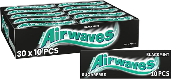 Shop Airwaves Black Mint Sugar Free Gum - Box of 30 - 