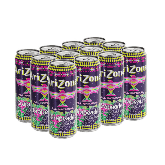 Shop Arizona Grapeade USA Cans 22fl.oz (650ml) - 12 - pack