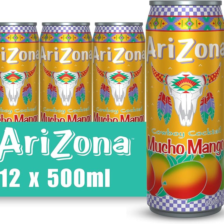 Shop Arizona Mucho Mango USA Cans 22fl.oz (650ml) - 12 - pack