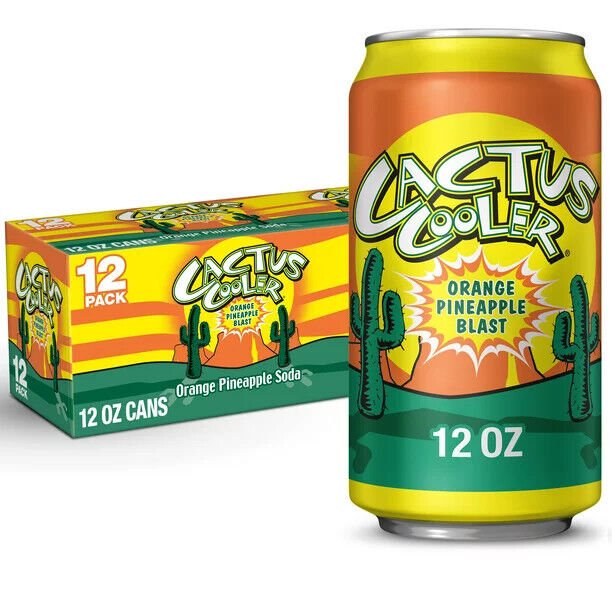 Shop Cactus Cooler Orange Pineapple Flavour Soda USA - 12fl.oz (355ml) - 12 Pack