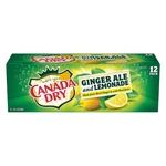 Shop Canada Dry Ginger Ale and Lemonade Pack of 12 - (355 ml) - 