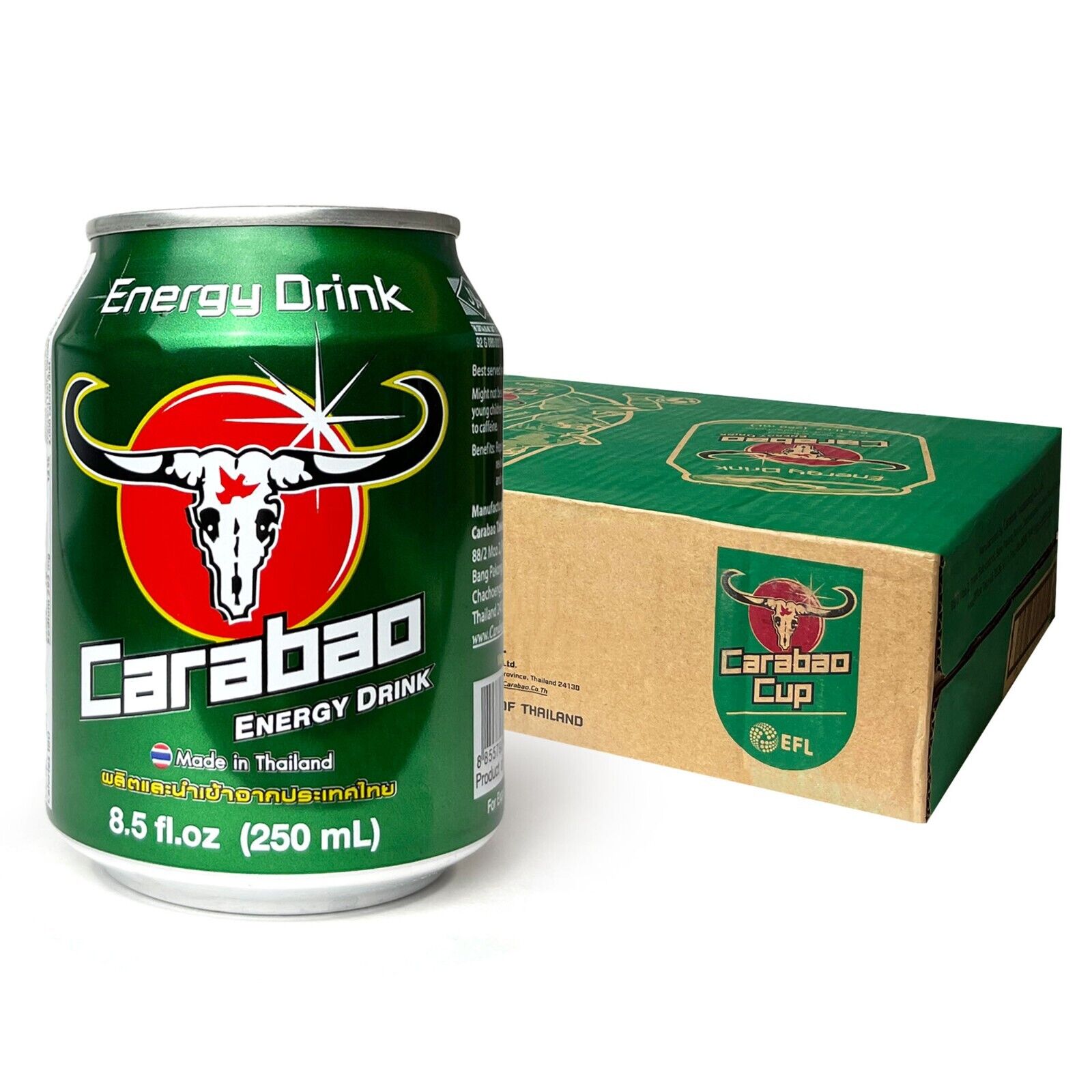 Shop Carabao Cup Energy Drink Thailand - 8.5 fl.oz (250ml) - 24 - pack