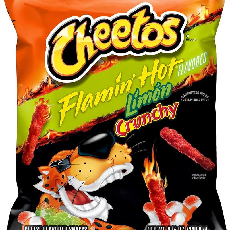 Shop Cheetos Crunchy Flamin' HOT Limon Cheese Flavored New USA Snacks - 8.5oz (240g) - Single Bag