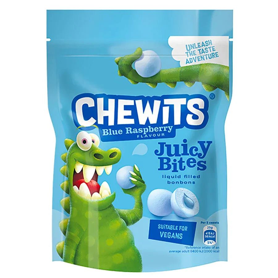 Shop Chewits Juicy Bites Blue Raspberry (115g) - 