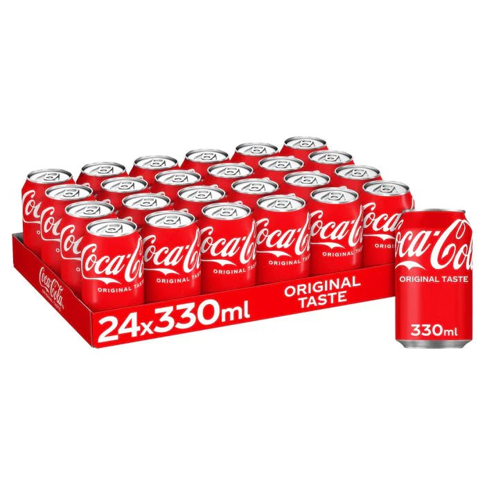 Shop Coca Cola Cans - 330ml (Case 24) - 