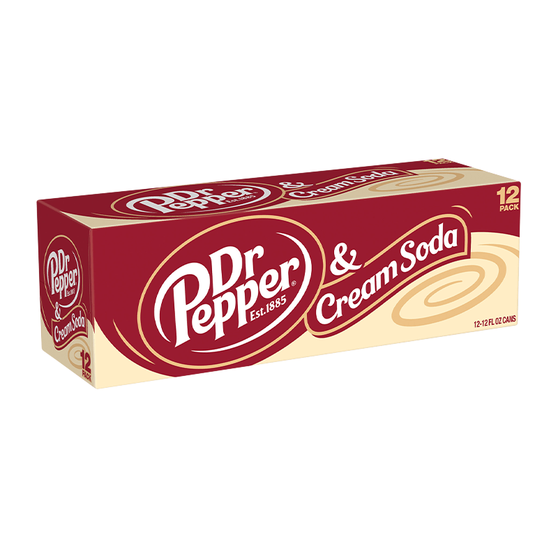 Shop Dr Pepper & Cream Soda 12fl.oz (355ml) - 12 Pack