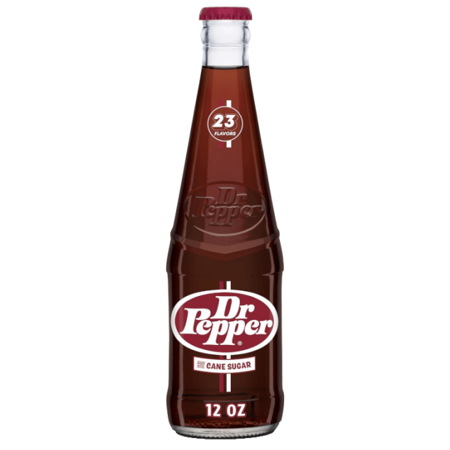 Shop Dr Pepper Real Sugar Glass Bottle (355ml) - 