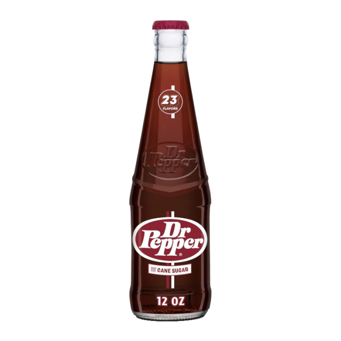 Shop Dr Pepper Real Sugar Glass Bottle (355ml) - 