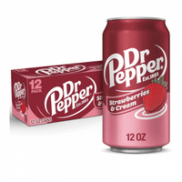 Shop Dr Pepper Strawberries & Cream 12oz (355ml) - 12 Pack