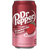 Shop Dr Pepper Strawberries & Cream 12oz (355ml) - Single Can