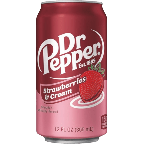Shop Dr Pepper Strawberries & Cream 12oz (355ml) - Single Can