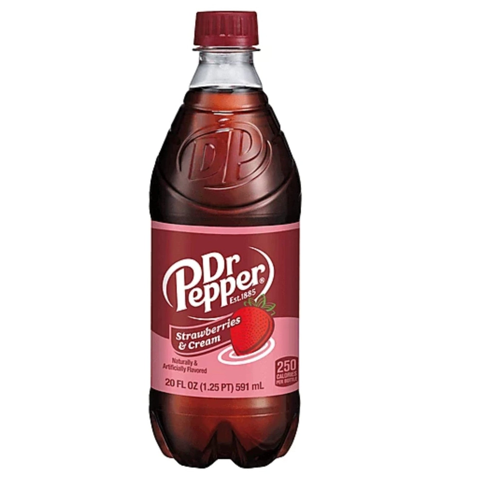 Shop Dr Pepper Strawberries & Cream USA Bottle - 20oz (591ml) - Single Bottle