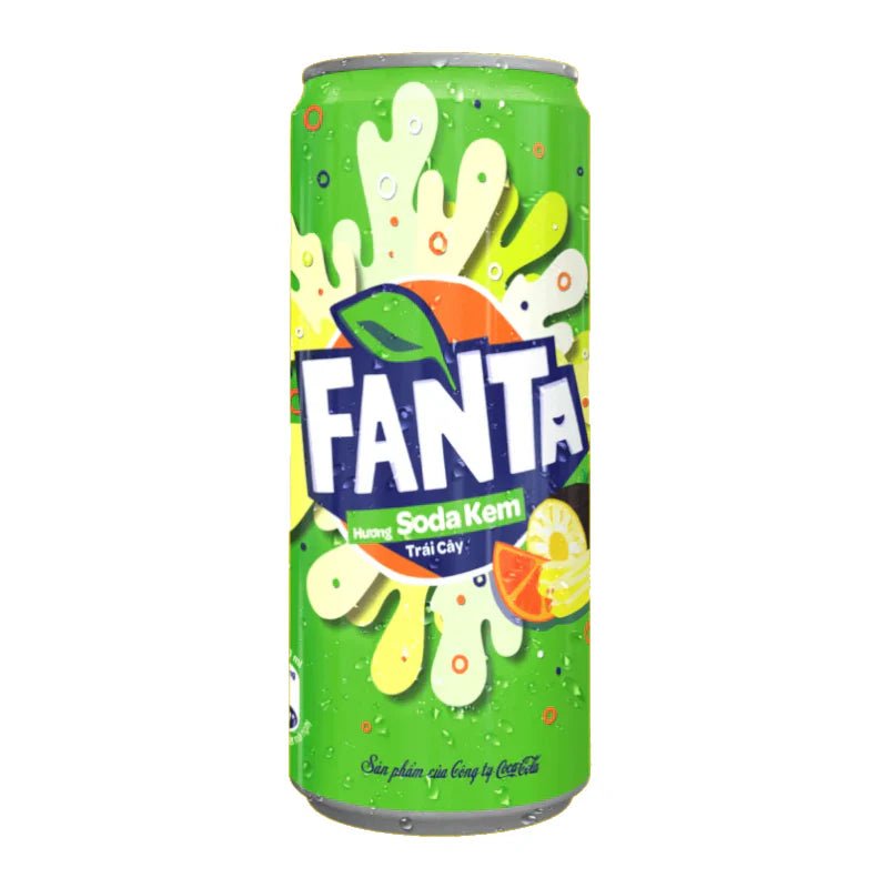 Shop Fanta Fruity Cream Soda (Soda Kem) (330ml) - 