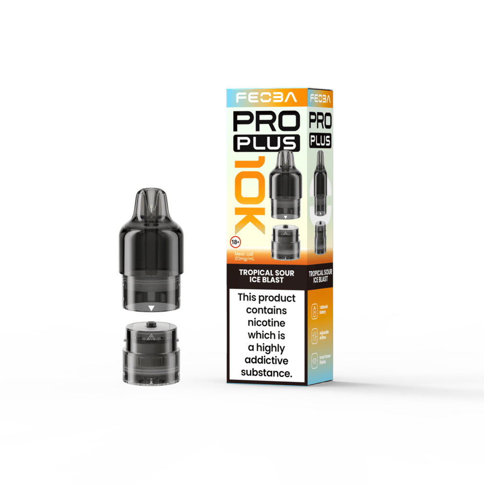 Shop FEOBA Pro Plus 10K Prefilled Pods - Tropical Sour Ice Blast