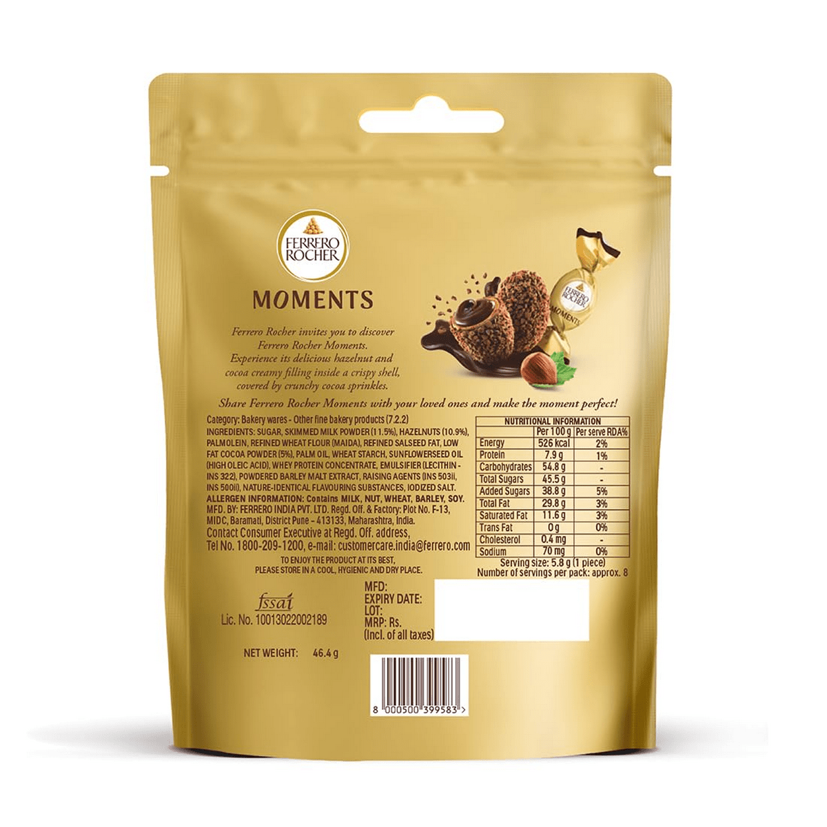 Shop Ferrero Rocher Moments Chocolates - 46.4g - Single
