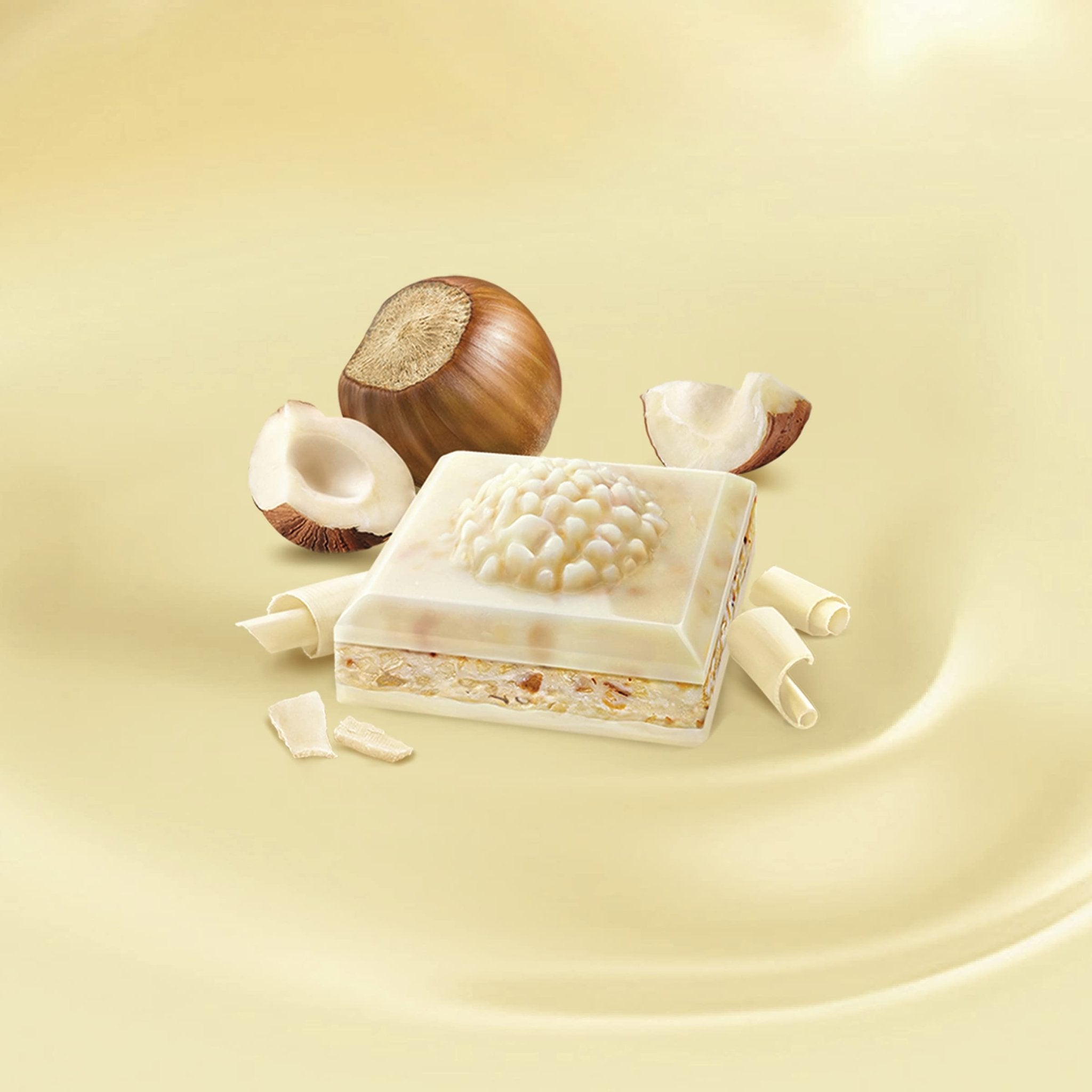 Shop Ferrero Rocher White Chocolate Hazelnut Chocolate Bar (90G) - Single Bar