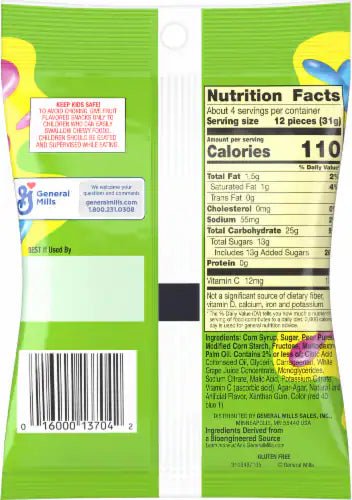 Shop Fruit Gushers Super Sour Berry Flavour Peg bag - 4.25oz (120g) (Gluten Free) - 