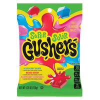 Shop Fruit Gushers Super Sour Berry Flavour Peg bag - 4.25oz (120g) (Gluten Free) - 