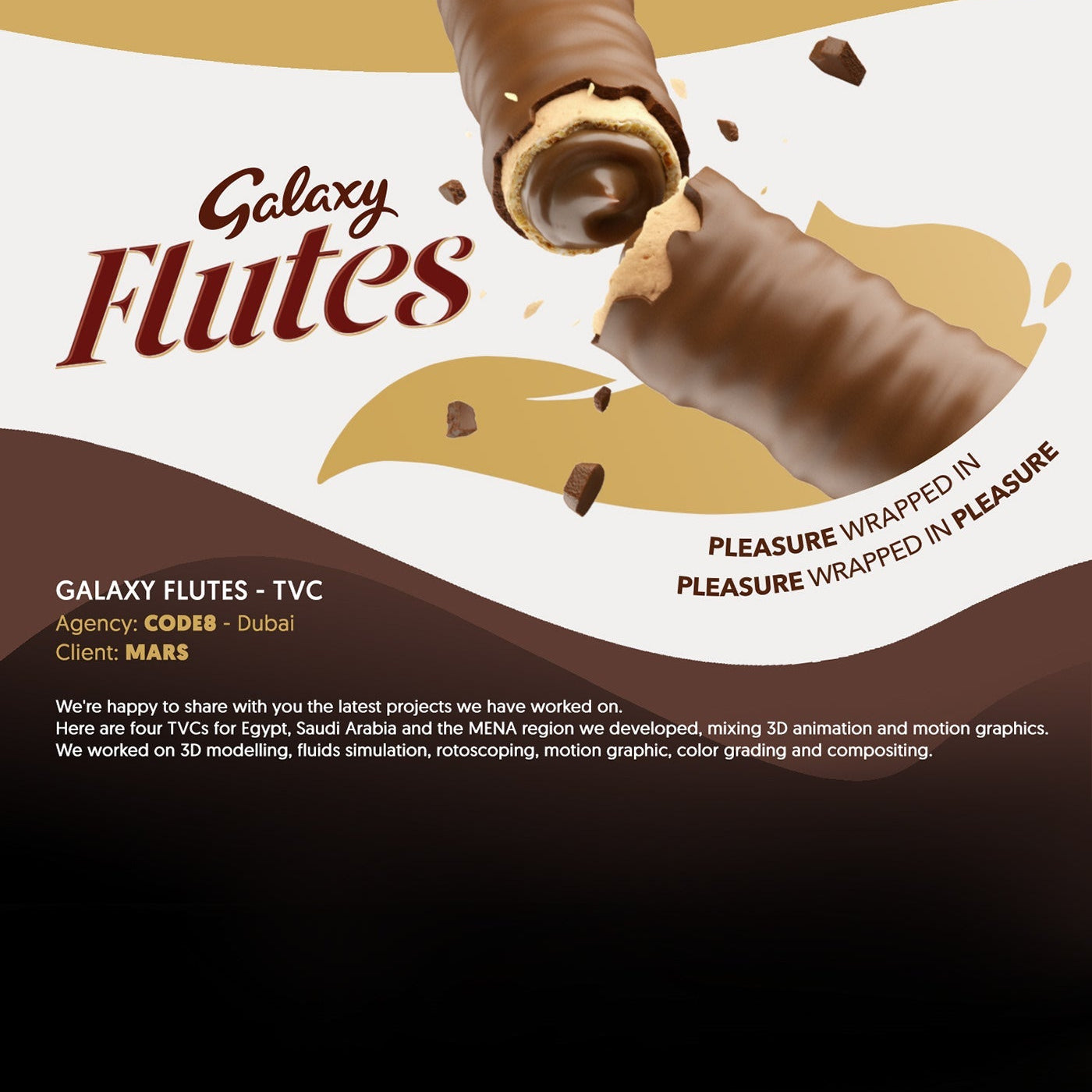 Shop Galaxy Milk Chocolate Crispy Flutes Dubai Import - (22.5g) - Case of 12