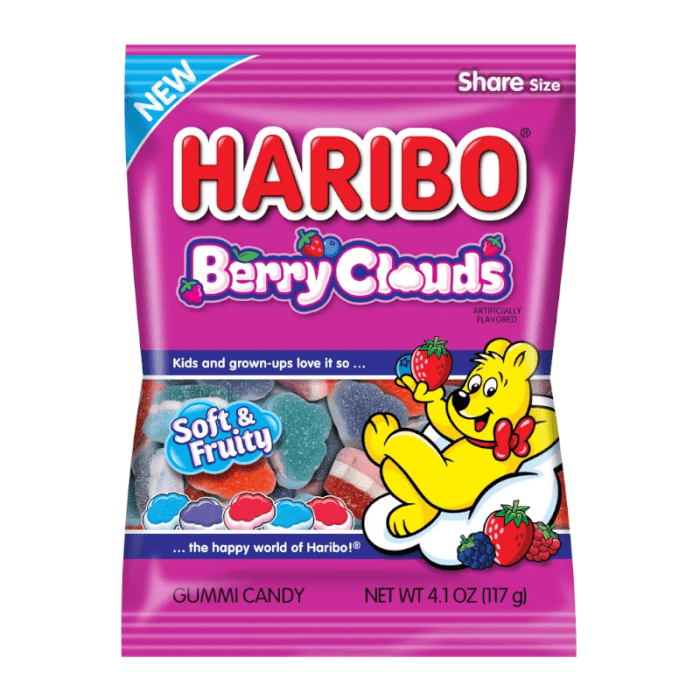Shop Haribo Berry Clouds Peg Bag 4.1oz (117g) - 