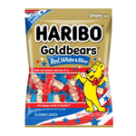 Shop Haribo Gold Bears Red, White & Blue Peg Bag 4oz (113g) - 