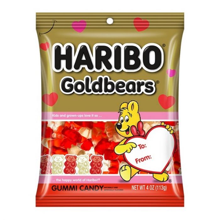 Shop Haribo Gold Bears Valentine 4oz (113g) Peg Bag - 