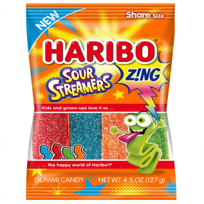 Shop Haribo Sour Streamers Peg Bag 4.5oz (127g) - 