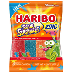 Shop Haribo Sour Streamers Peg Bag 4.5oz (127g) - 
