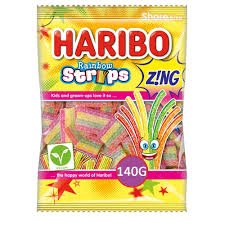 Shop Haribo Stripes Zing (Vegan) (140g) - 