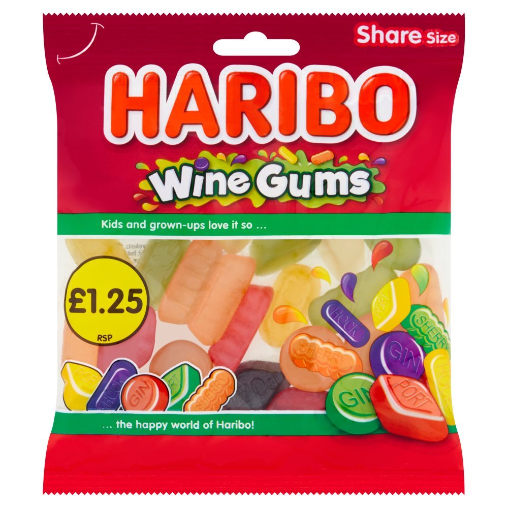 Shop Haribo Wine Gums (140g) - 
