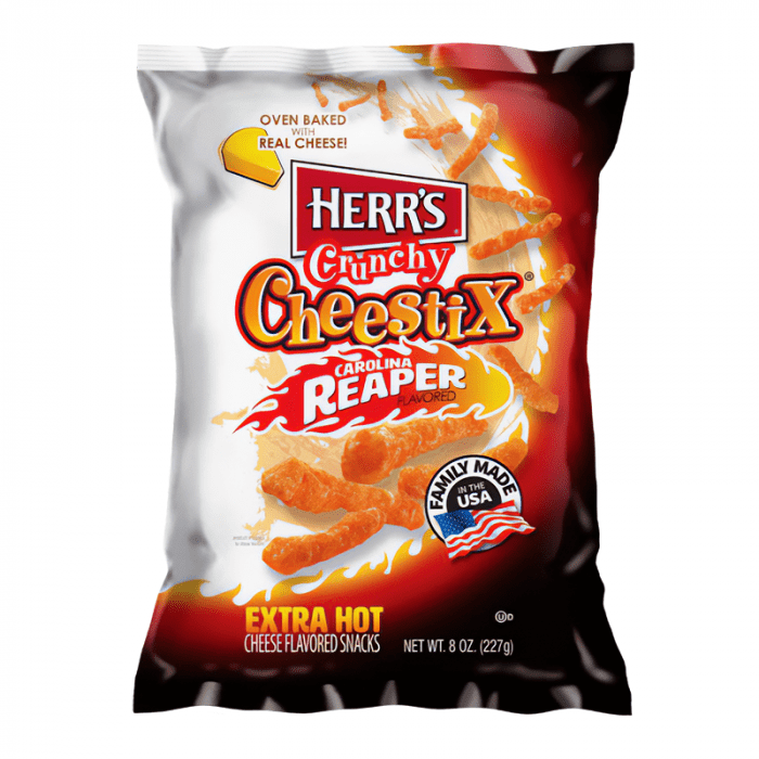 Shop Herr's Carolina Reaper Crunchy Cheestix 8oz (227g) - 