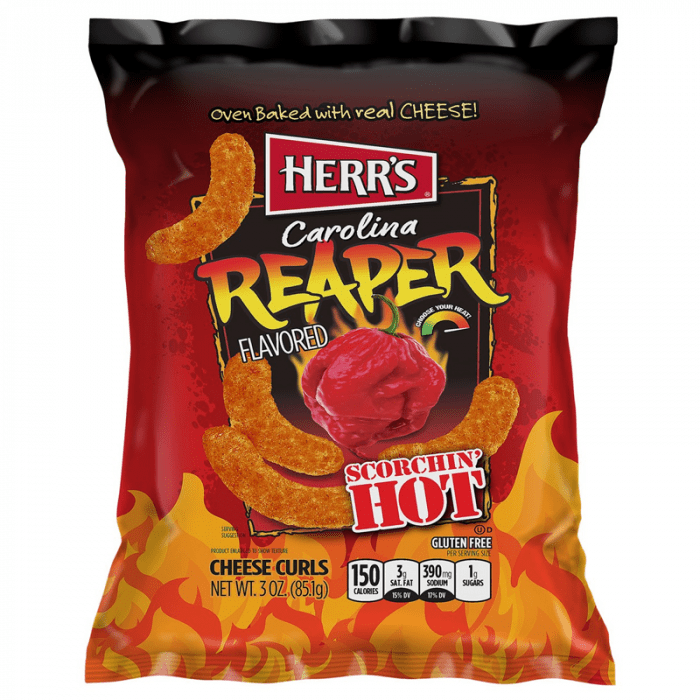 Shop Herr's Carolina Reaper Flavour Cheese Curls - 1oz (28.4g) - 