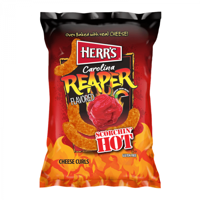 Shop Herr's Carolina Reaper Flavoured Cheese Curls - 6oz (170g) - 