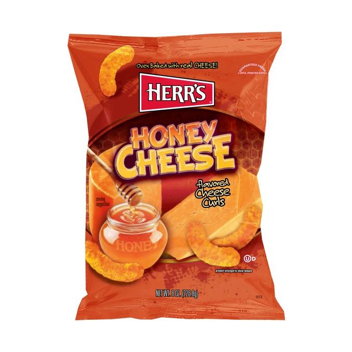 Shop Herr's Honey Cheese Flavoured Curls 6.5oz (184g) - 