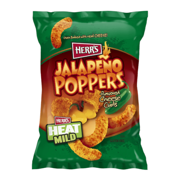 Shop Herr's Jalapeno Popper Cheese Curls USA - 1oz (28g) - 