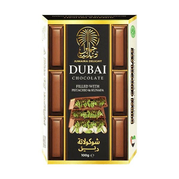 Shop Jumaira Delight Dubai Chocolate Pistachio and Kunafa 100g - 