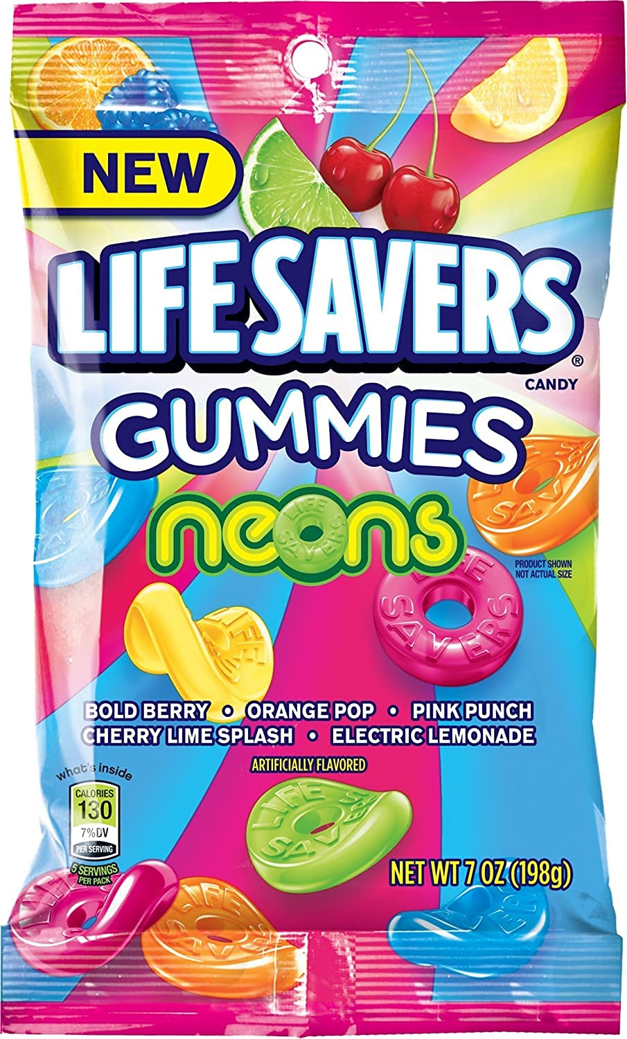 Shop Life Savers Neon Gummies USA - 7oz (198g) - 