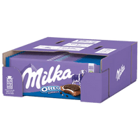 Shop Milka Oreo Sandwich Chocolate Bar (92g) - Box of 22