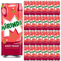 Shop Mirinda Strawberry Slim Cans (330ml) - 24 Pack