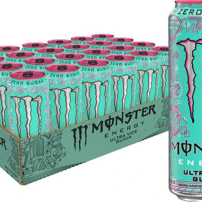 Shop Monster Ultra Vice Guava USA Zero Sugar - 16oz (473ml) - 24 - pack