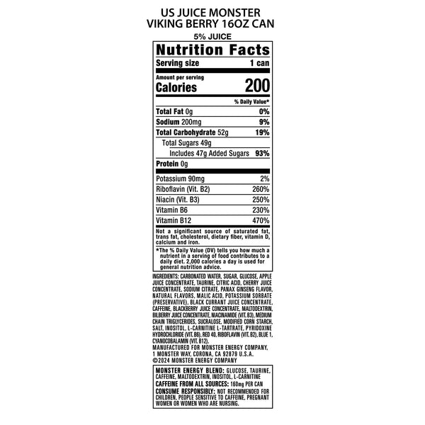 Shop Monster Viking Berry USA - 16oz (473ml) - 